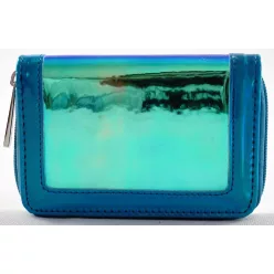 David Jones női pénztárca, fémesen fénylő, kék