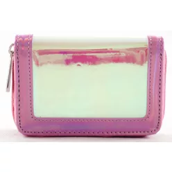 David Jones női pénztárca, fémesen fénylő, rózsaszín
