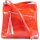 VIA55 női keresztpántos táska ferde varrással, rostbőr, piros