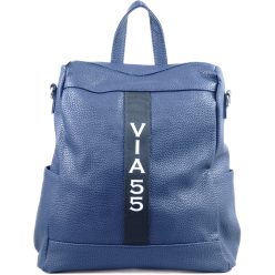   VIA55 női hátitáska (válltáskaként is hordható), rostbőr, kék