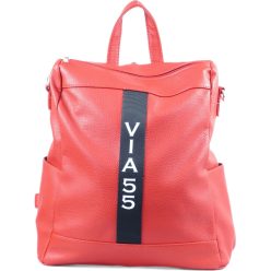   VIA55 női hátitáska (válltáskaként is hordható), rostbőr, piros