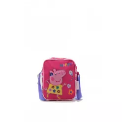 Gyermek válltáska, Pappa Pig, poliészter, rózsaszín