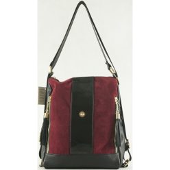   VIA55 válltáskaként is hordható hátitáska, rostbőr, bordó