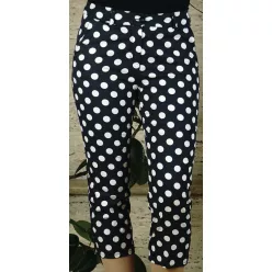 Női halásznadrág, pöttyös, sötétkék