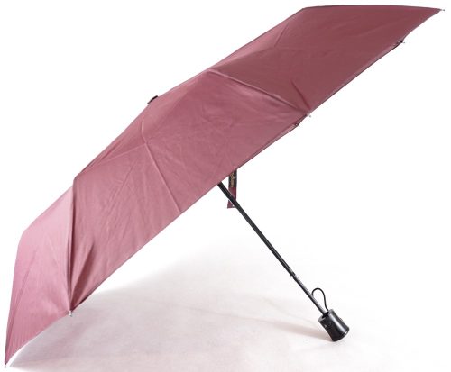 Félautomata esernyő, bordó, nejlon anyagból