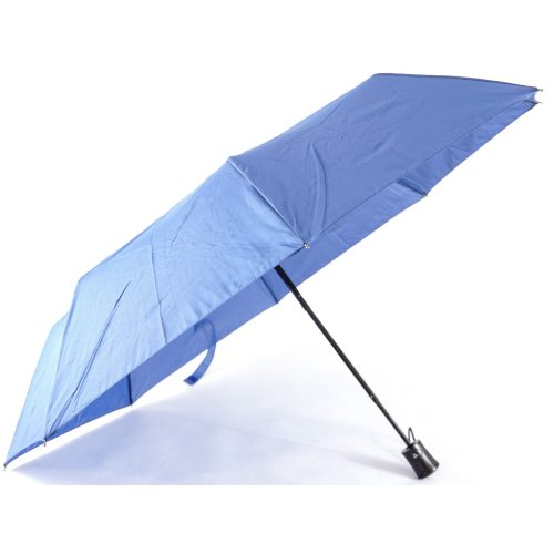 Félautomata esernyő, világoskék, nejlon anyagból