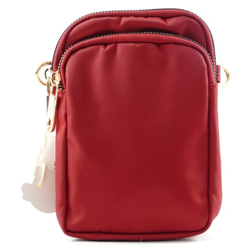 Női keresztpántos apró táska, piros