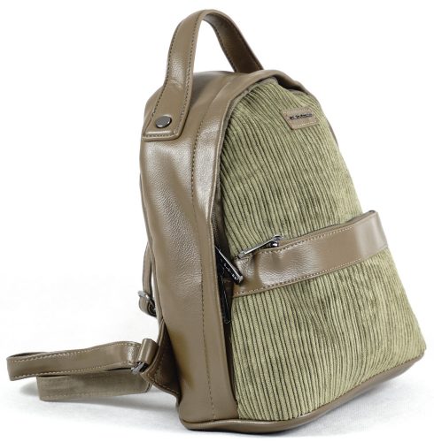 David Jones női hátitáska kordbársony, khaki