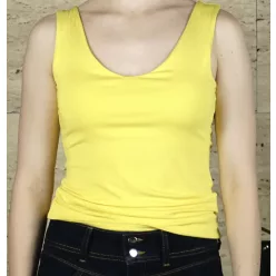 Női trikó, élénk citromsárga