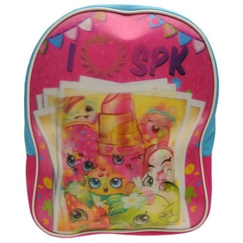 Gyerekhátizsák Shopkins motívummal, poliészter, rózsaszín