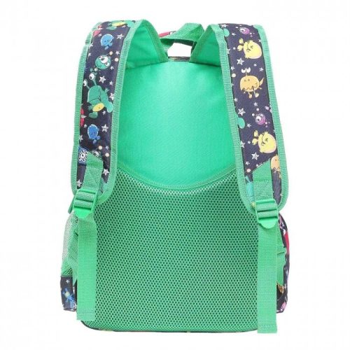 Gyerekhátizsák alien, poliészter, fekete