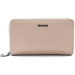 Lorenti duplarekeszes női bőr pénztárca, rózsaszín