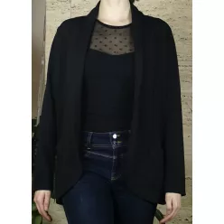 Női lenge blézer, fekete
