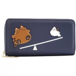 Cicás női pénztárca libikókás, műbőr, kék