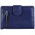 Női pénztárca kívül cipzárral, műbőr, kék