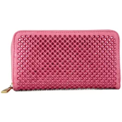 Női pénztárca kövekkel, műbőr, rózsaszín