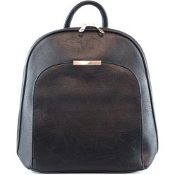   Női hátitáska (válltáskaként is hordható), elöl nagy zseb, műbőr, fekete