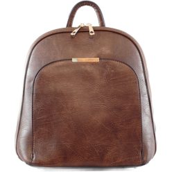   Női hátitáska (válltáskaként is hordható), elöl nagy zseb, műbőr, barna