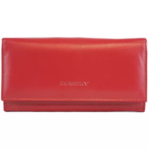 Roviczky elegáns női pénztárca , bőr, magenta