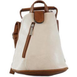   Kicsi hátitáska (válltáskaként is hordható), műbőr, bézs