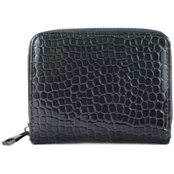   Kisméretű női pénztárca kígyómintával, műbőr, szürke