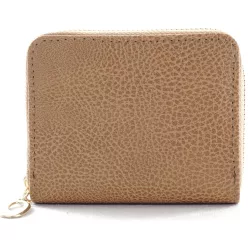 Egyszerű női pénztárca, műbőr, barna