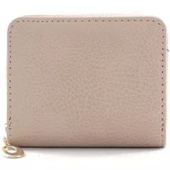 Egyszerű női pénztárca, műbőr, rózsaszín