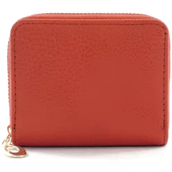 Egyszerű női pénztárca, műbőr, piros