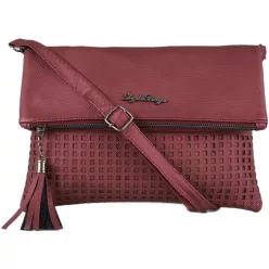 Stylebags női keresztpántos táska, poliészter, bordó