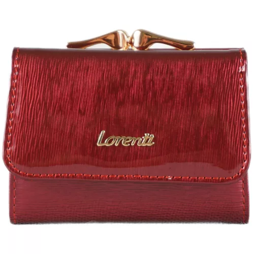 Lorenti elegáns pici női pénztárca, bőr, lila