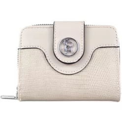   Silvia Rosa kígyómintás női pénztárca csattal, műbőr, szürke