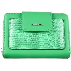 Silvia Rosa divatos női pénztárca, műbőr, zöld
