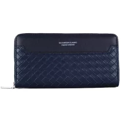   Silvia Rosa női pénztárca szőttes mintával, műbőr, kék