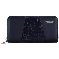   Silvia Rosa női pénztárca krokodilmintával, műbőr, kék