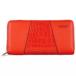   Silvia Rosa női pénztárca krokodilmintával, műbőr, piros