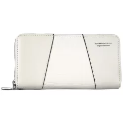   Silvia Rosa női pénztárca krokodilmintával, műbőr, fehér