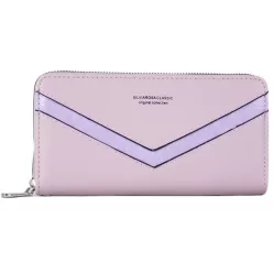 Silvia Rosa női pénztárca V mintával, műbőr, lila