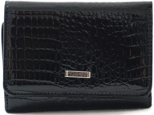 VIA55 női pénztárca, rövid fazon, bőr, fekete