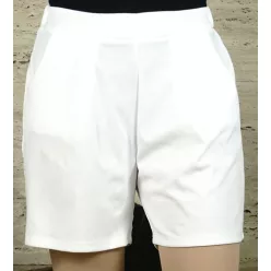 Női rövidnadrág elején zsebekkel, fehér