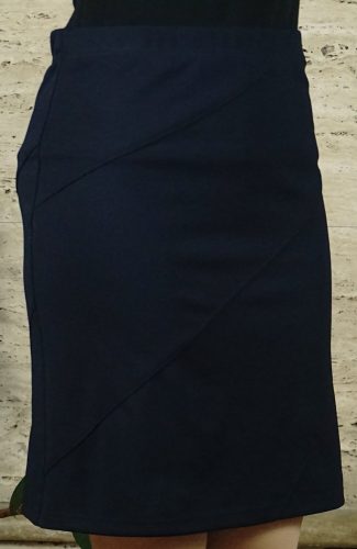 Női elegáns szoknya, sötétkék