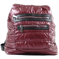   Hátitáska vízhatlan anyagból bizt.öv jellegű pánttal, bordó